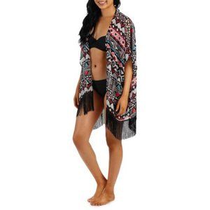 Fringe Kimono Swimsuit Cover Up